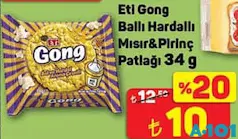 ETİ GONG BALLI HARDALLI MISIR VE PİRİNÇ PATLAĞI